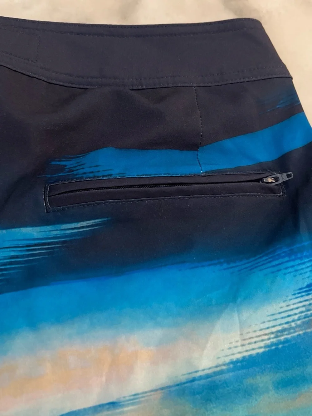 American Eagle Outfitters Men's Cactus Sunset Boardshorts - Blue/Orange